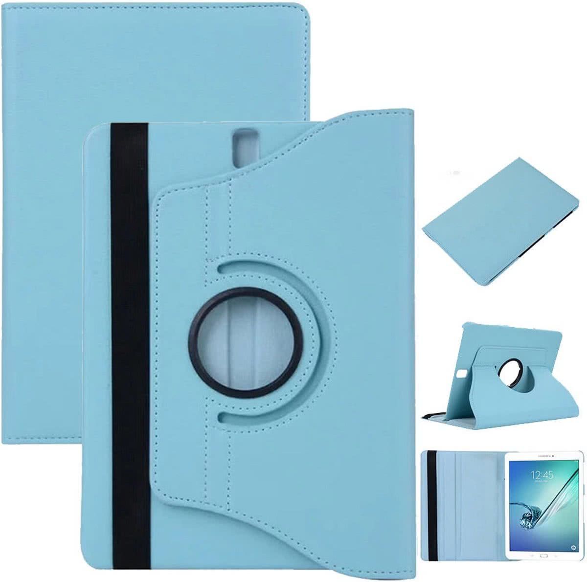 pearlycase Samsung Galaxy Tab S3 9.7 t820/t825 Turquoise Tablethoes Beschermhoes Cover 360 graden Draaibare Multi-stand case