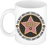 Bellatio Decorations Naam mok Jacco - wit - Most Brilliant - keramiek - 300 ml - collega beker - cadeau