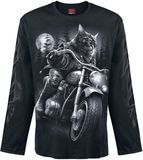 Spiral Nine Lives Heren Shirt met lange mouwen - zwart - XL