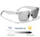 Shenzhen Haorui Industrial Technology Co., Ltd. Grote Zonnebril voor Mannen – Gepolariseerde Fotochrome Zonnebril met Nachtvisie, Overmaatse Fashion Bril voor Vrouwen en Mannen | Breedte 154mm | UV Bescherming en Mode Zonnebril