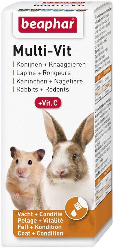 Beaphar Multi-Vit konijnen + knaagdieren 50ml