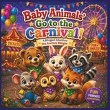 Baby Animals Go to the Carnival: A Bilingual English Spanish Picture Book for Kids About Friendship, Fun, Rides, Games, and Sharing: 3