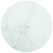 vidaXL Tafelblad Ø60x0,8 cm Gehard Glas Marmerdesign Wit