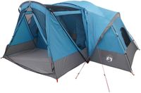 vidaXL - Kamer - Tent - met - Waterdichte - Regenfly - 10-persoons - Blauw