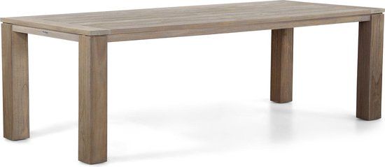 Garden Collections Brighton Dining Table - 240 x 100 cm - Old Teak Greywash
