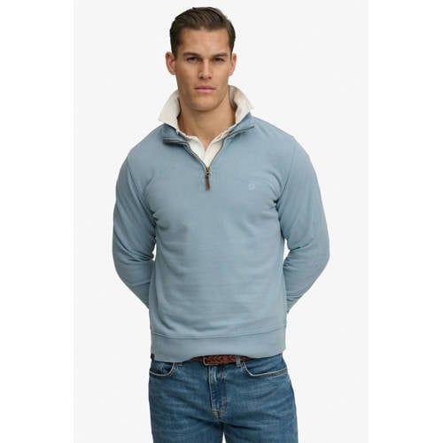 Superdry Classic Essential Half Zip Sweatshirt Blue