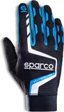Sparco Hypergrip+ Sim Racing Handschoenen Blauw/Geel/Groen/Rood Maat L