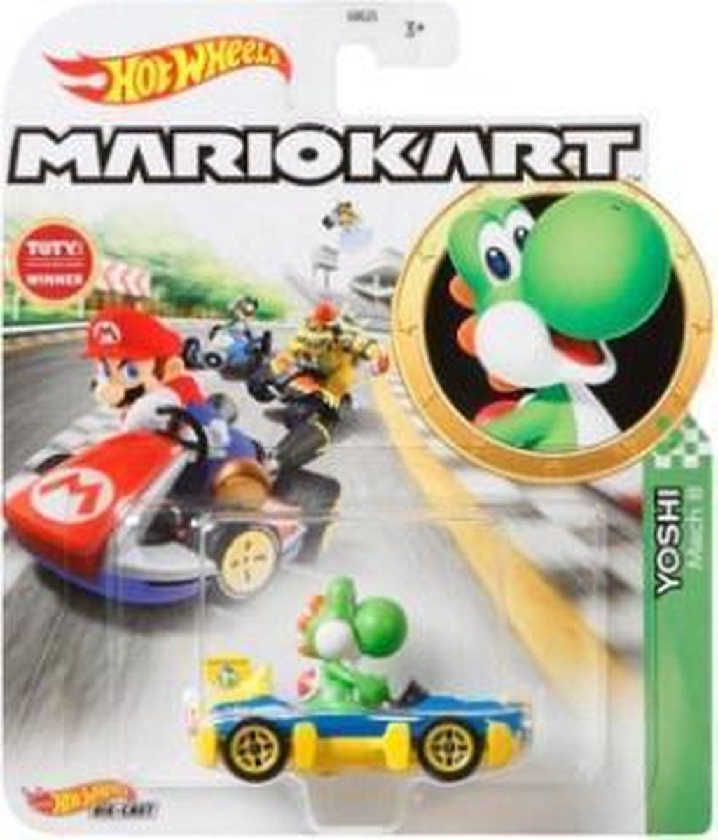 Hot Wheels Mario Kart - Yoshi Mach-8 Kart