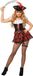 Wilbers Alba Sexy Piraten Kostuum Zwart/Rood - Maat 42
