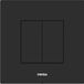 Wisa Delos XS - 8051.405038 - Panneau de commande - carré - 16x16x1 - double chasse - plastique - noir mat