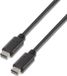 AISENS A107-0057 USB-C naar USB-C Kabel 2 m Zwart
