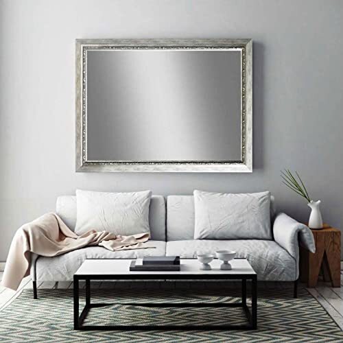 Zalena Mozart 50 x 120 cm framespiegel, wandspiegel, designspiegel, badkamerspiegel voor de woning, gastenbadkamer, hal, gadrobe woonkamer