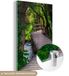 MuchoWow® Verre Peinture 100x150 cm - Verre Acrylique - Forêt - Nature - Pont - Photo sur Verre - Peintures