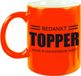 Bellatio Decorations Collega cadeau koffiemok - beker - Bedankt Topper - voor je fantastische inzet - neon oranje - werknemer/ personeel - afscheid / pensioen - 330 ml