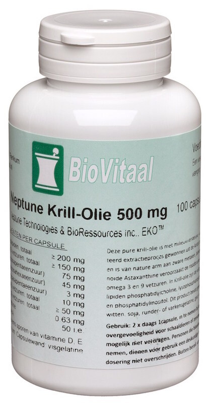 Biovitaal Neptune Krill Olie 500mg Capsules