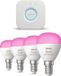 Philips Hue Starterspakket - E14 - met 4 Kogellampen - Wit en Gekleurd Licht - Incl. 1 Hue Bridge - Hue White and Color Ambiance