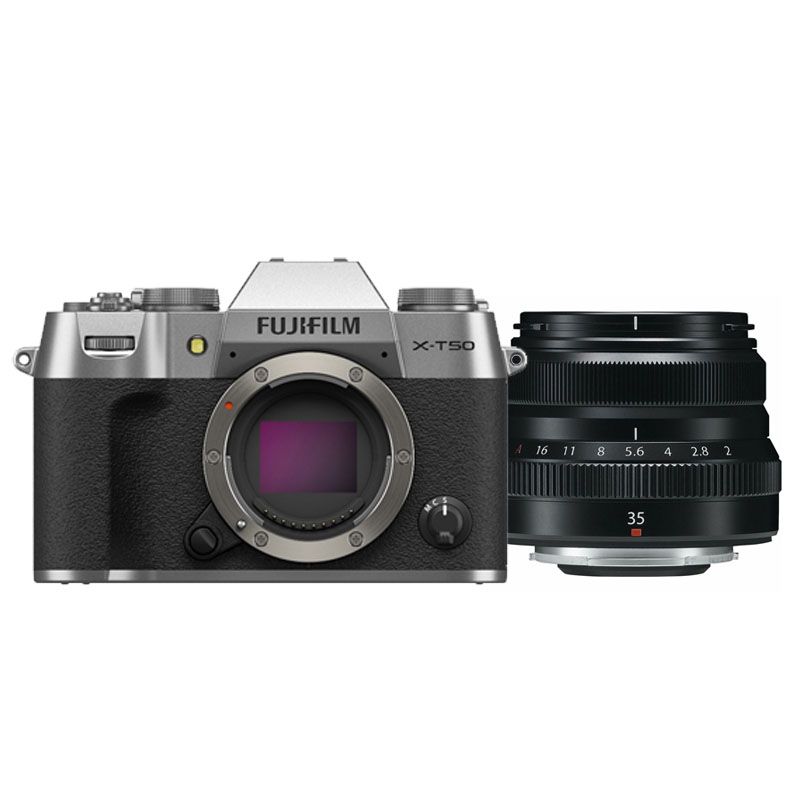 Fujifilm X-T50 Zilver + XF 35mm F/2.0