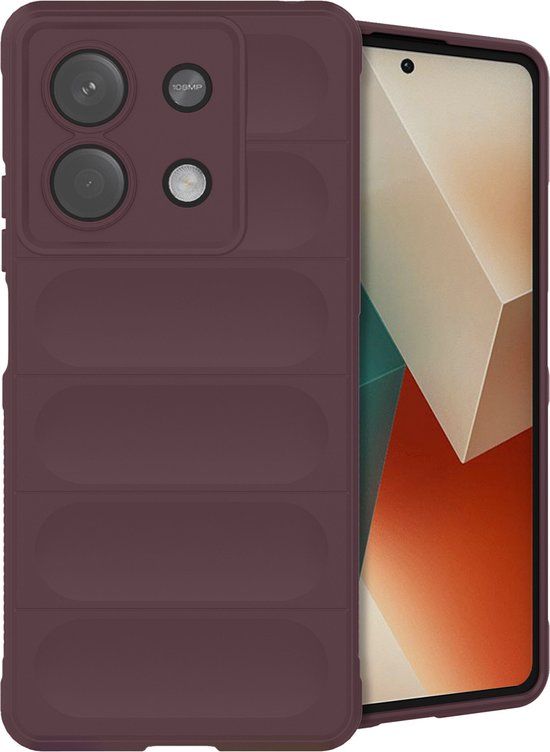 iMoshion EasyGrip Backcover - Aubergine - Geschikt voor Xiaomi Redmi Note 13 (5G)