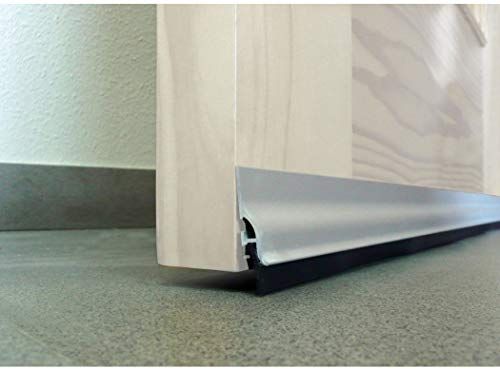 BURLETE ONDERDEUR Lijm LABIO BURCASA 105 CM ZILVER ALUMINIUM