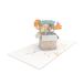 Grafische werkplaats, mooie pop-up kaart, driedimensionaal, Happy Birthday