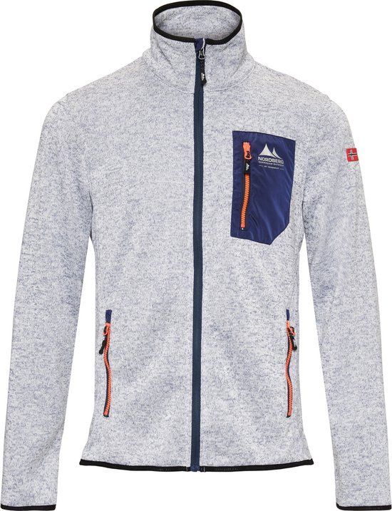 Nordberg Noa Fleece Vest - Heren - Lichtblauw Melange - Maat XL