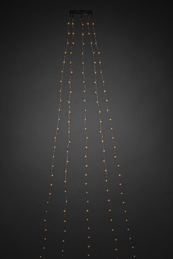 KONSTSMIDE Konstsmide 6577 - Snoerverlichting - App gestuurde boommantel 180 lamps 5x 36 LED verlicht , zilver metaaldraad - 180cm - 24V trafo - dimmer - knipperfuncties - timer - voor binnen - extra warmwit
