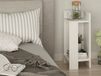 Table de chevet ELOSO droite blanc