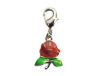 INNSPIRO NICE CHARMS Hangers van metaal, roze, rood en groen, met karabijnhaak, 12 x 15 mm, 25 stuks