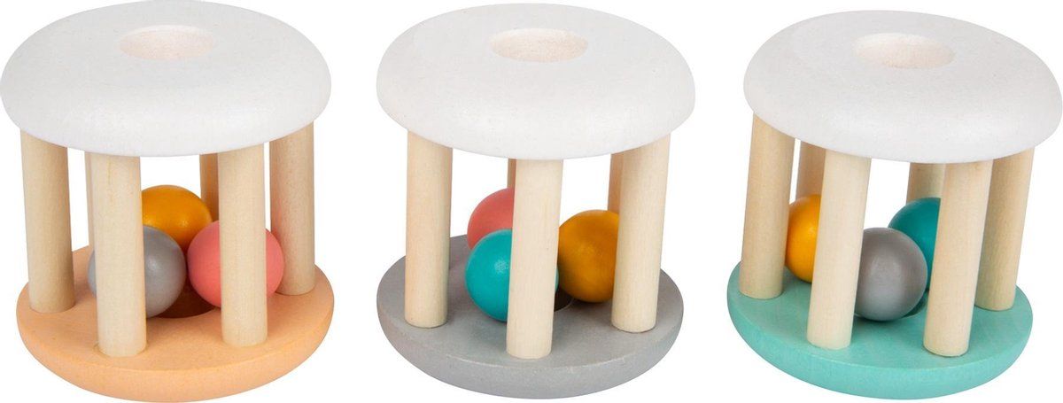 Small Foot Rammelaars Junior 5,5 Cm Hout 3 Stuks - Multicolor