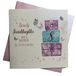 witte WHITE COTTON CARDS Handgemaakte verjaardagskaart voor kleindochter, 8 Happy (Pink Present)