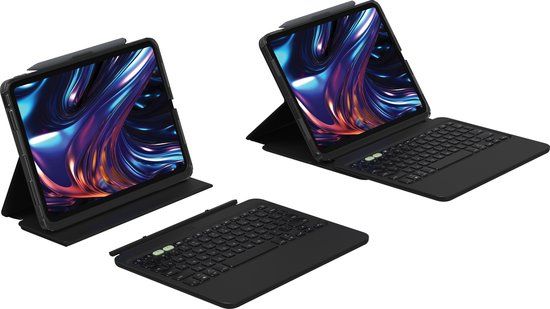 ZAGG Pro Keys 2 keyboard bookcase voor de Apple iPad Pro 11 (2025) M5 / (2024) M4 - AZERTY / FR - Zwart