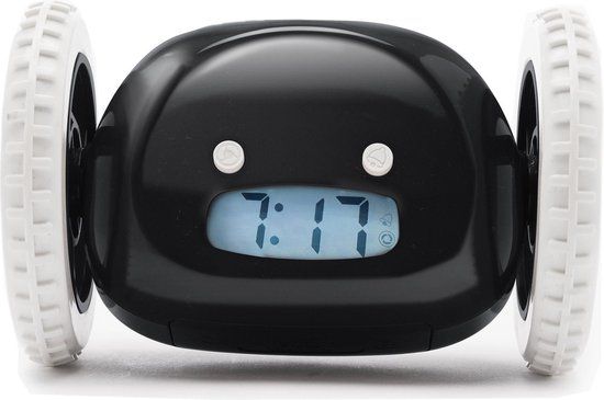 Clocky - Alarm Clock on Wheels - Black - CL-BLACK