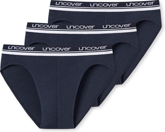 Schiesser Uncover Men's Rio Briefs - Blue - 3-Pack - Size XXL