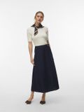 Vero Moda Trui Vmida 2/4 Boatneck Pullover 10347338 Birch Dames Maat - XL