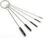 Sans marque Ensemble de 5 goupillons de nettoyage en acier - brosses - sur porte-clés - métal - diverses tailles