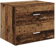 vidaXL Wandgemonteerde Badkamerkast Oud hout 62,5 x 44,5 x 50 cm