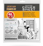 Handy HomeShopXL Afdekfolie Schilderen / Verven PE 5 Micron – 4 × 12 m (48 m²) – Transparante Beschermfolie Voor Meubels En Vloeren