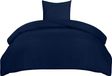 TRANKIELO® Dekbedovertrekset 140x200 cm Microvezel Polyester Marine Kleur Inclusief Kussensloop 65x65 cm