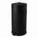 Merkloos / Sans marque Relaxdays Prullenbak - zwart - 30 l - met deksel