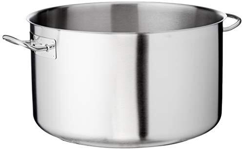 Lacor 8414271003905 steelpan met deksel, 50 cm, roestvrij staal