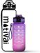 Motivai® Motivatie Waterfles - Paars/Roze - 600ML - Met Rietje - BPA Vrij