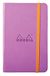 RHODIA 118651C - Hardcover Notitieboek Lila - 9 x 14 cm - Gelijnd - 192 pagina's - Clairefontaine Ivoor Papier 90 g/m² - Leeslint, Elastieksluiting - Omslag in Imitatieleer - Collectie Rhodiarama
