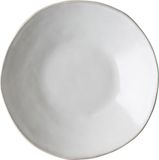 Dutch Rose Organic Diepe borden - Pastabord - Ø 23,5 cm - Stoneware Handgemaakt - Wit