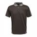 Regatta Mannen Snelle Knoop Hals Professionele Contrast Coolweave Wicking Polo Shirt, Zwart/Sealgr, XXL UK
