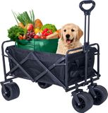 Silvergear Bolderkar Opvouwbaar - Inklapbare Bolderwagen 150 kg - Zwart