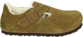 Birkenstock LONDON SHEARLING SUEDE LEATHER - Dames pantoffels Heren pantoffels - Cognac - Maat 44