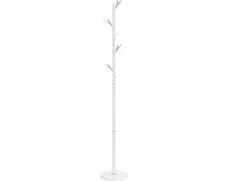 vidaXL Kapstok 175 cm Gepoedercoat IJzer Wit