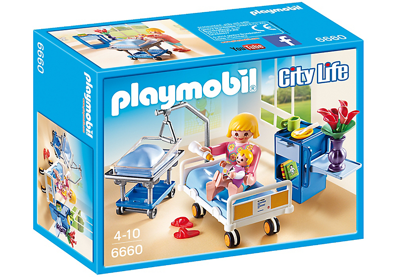 playmobil City Life Kraamkamer met babybed