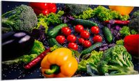 TMK ArtDeko Snijplank - Glas - 90x52cm - Multicolor