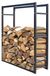 Rack de stockage de bois métallique 90x25x90 cm empilable